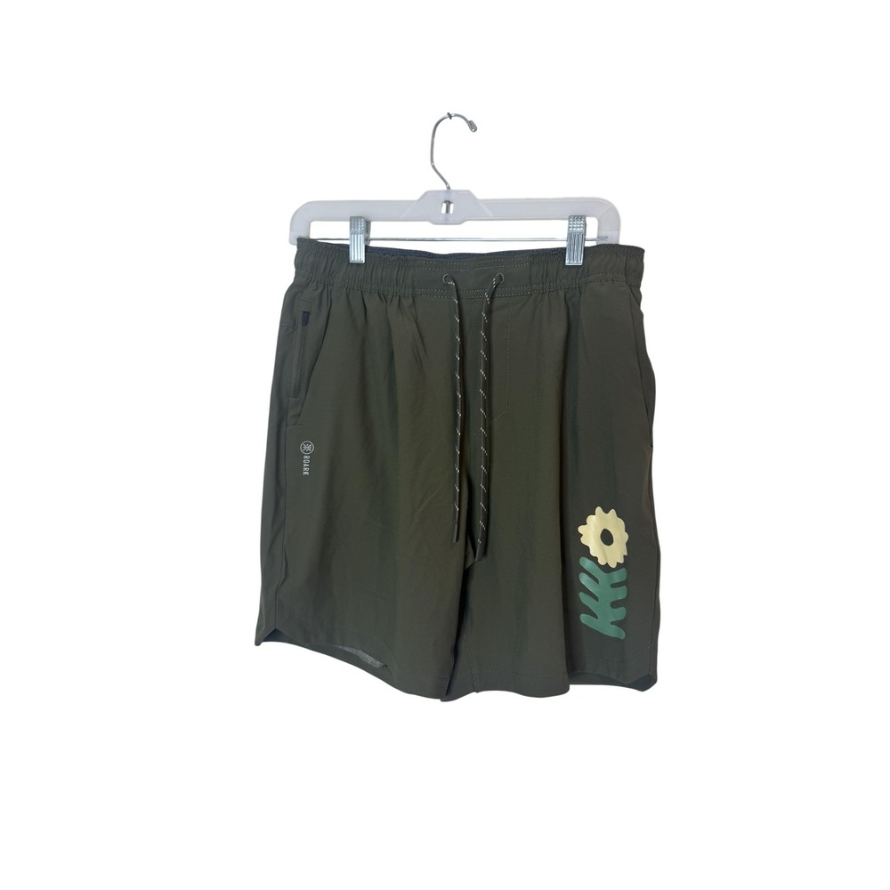 Roark Serrano Shorts Mens Medium Green 8 Inch Run Amok Linerless Trail Running